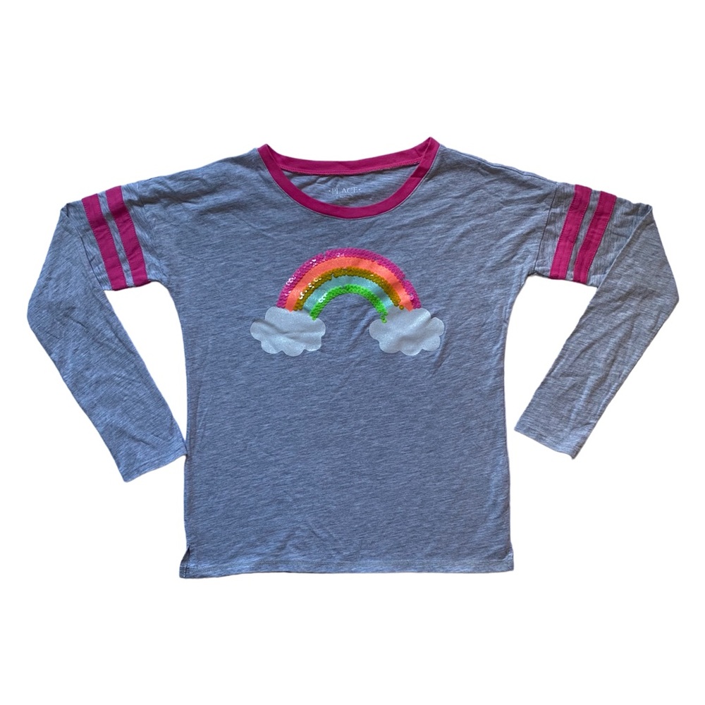 Girl’s Rainbow Sequin Long Sleeve